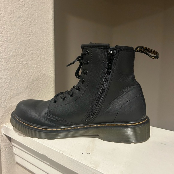 Dr. Martens 1460 J Black Leather Lace Up/Zip Ankle Boots Men’s Size 4  Women’s 5 - Picture 4 of 9